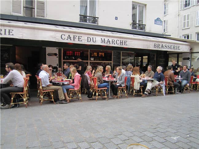 Paris - Cafe du Marche on Rue Cler