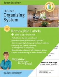 SpaceScaping Kitchen Organizing System - created by Lorie Marrero of The Clutter Diet